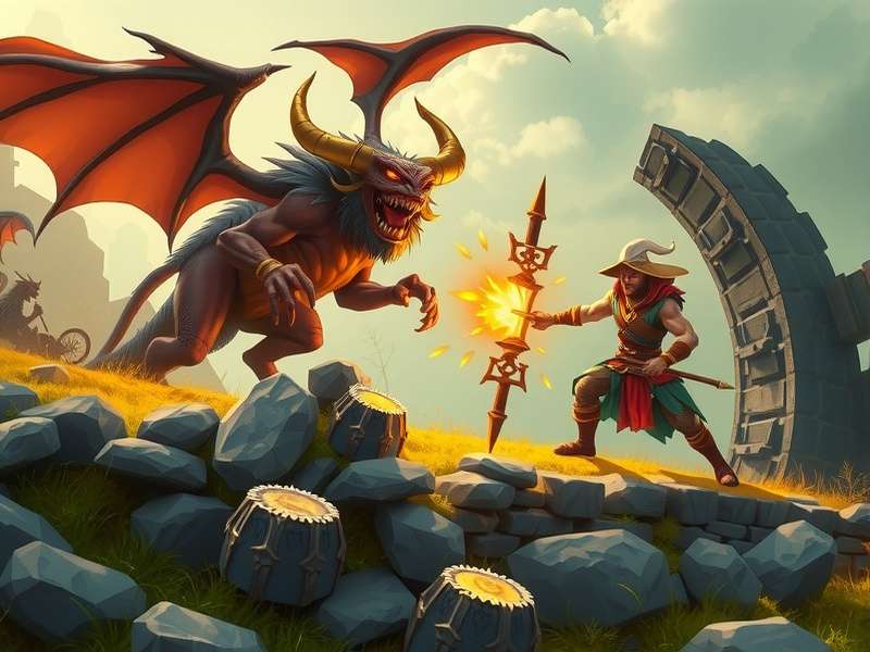 Cumin Legendary Warrior character using special move against demon